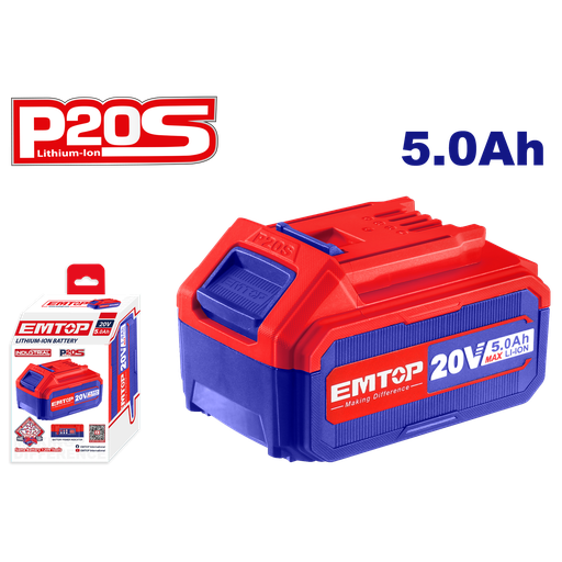 [52 ET EBPK2003] BATERIA DE IONES DE LITIO 20V 5AH INDUSTRIAL - EMTOP