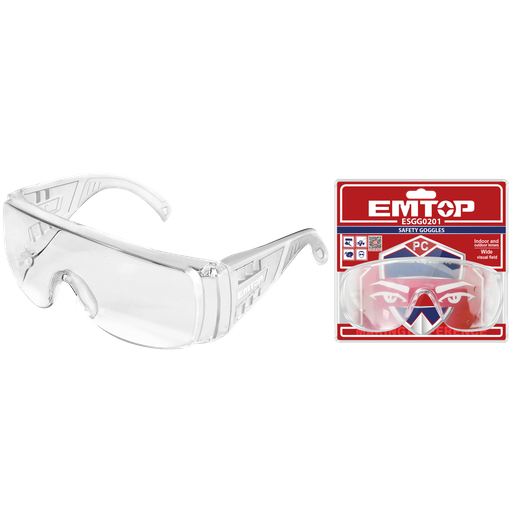 [52 ET ESGG0201] GAFAS PROTECTORAS TRANSPARENTES DE PC NORMADA - EMTOP