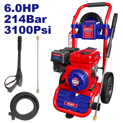 [52 ET EHPWG6001] HIDROLAVADORA A GASOLINA INDUSTRIAL 6,5HP 3100PSI - EMTOP